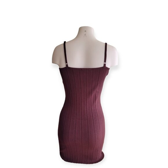 Brown Midi Ribbed Bodycon Dress by House of Harlow - Size M - Picture 4 of 10